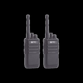 Paquete de 2 radios portátiles TX320 UHF 400-470 MHz, 16 canales, 2 Watts de potencia, SÚPER Bajo Costo TX320M