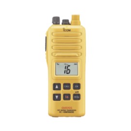 RADIO PORTÁTIL MARINO ICOM IC-GM1600/21K, 2W, cumple con las regulaciones GMDSS, Tx:156.025-157.425MHz, Rx:156.050-163.275MHz, 