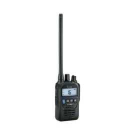 Radio portátil marino y comercial en VHF intrinsecamente seguro (IS). incluye los canales USA, INT, CAN, y del clima IC-M85UL