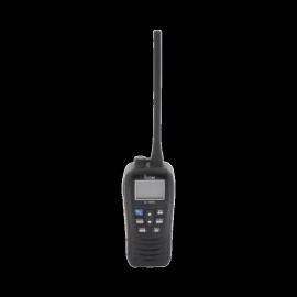 Radio portátil marino color negro, 5 W de potencia RF, 0.5 W de salida de audio, flotante, sumergible IPX7, Tx: 156.025-157.425