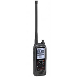 RADIO PORTÁTIL AÉREO ICOM IC-A25C, VHF con display de 2.3 pulgadas y teclado, 6W (PEP) de potencia.
