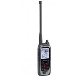Radio portátil aéreo ICOM IC-A25N, VHF con display de 2.3 pulgadas y teclado, 6W (PEP) de potencia, navegación, bluetooth y GPS